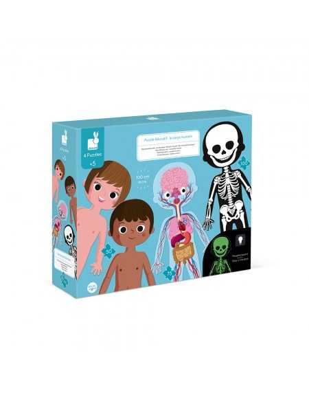 PUZZLE CUERPO HUMANO 50- 75 Y 100 PIEZAS