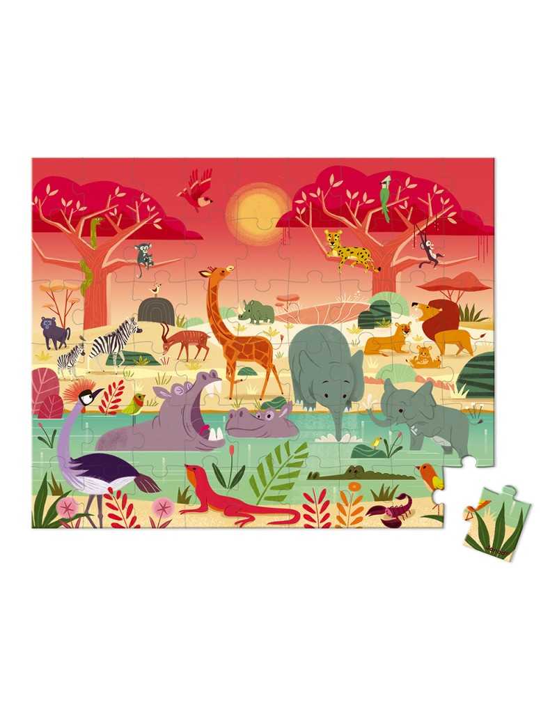 PUZZLE LA RESERVA DE ANIMALES 54 PZS