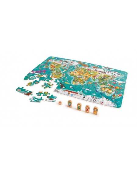 PUZZLE MAPAMUNDI Y JUEGO 2 EN 1