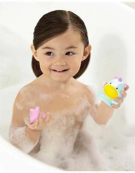 JUGUETE DE BAÑO UNICORNIO Y ZORRO