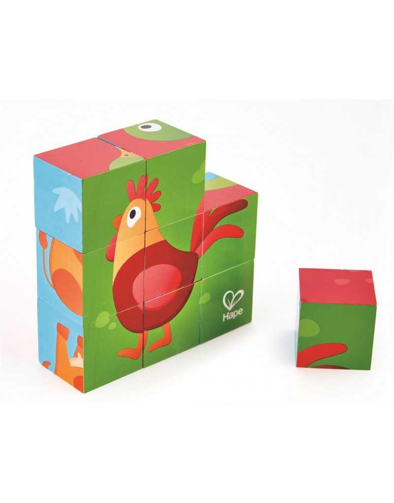 PUZZLE DE BLOQUES ANIMALES GRANJA