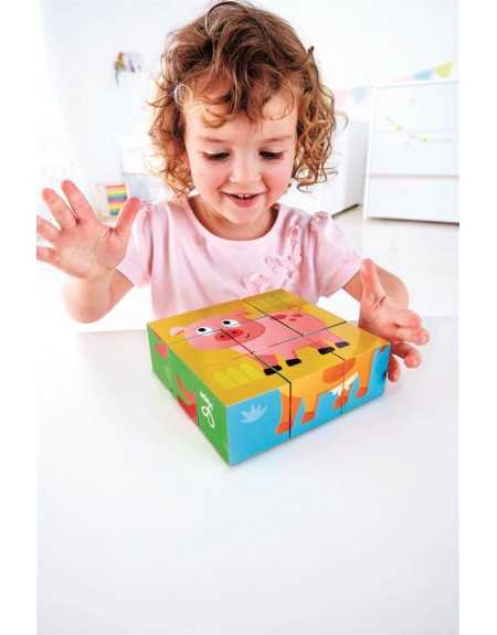 PUZZLE DE BLOQUES ANIMALES GRANJA