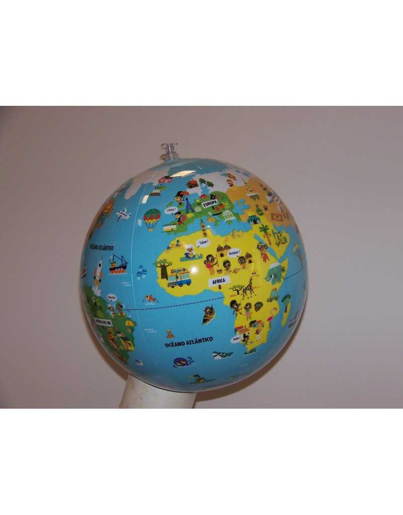 GLOBO TERRÁQUEO PEQUEÑOS VIAJEROS 30 CM