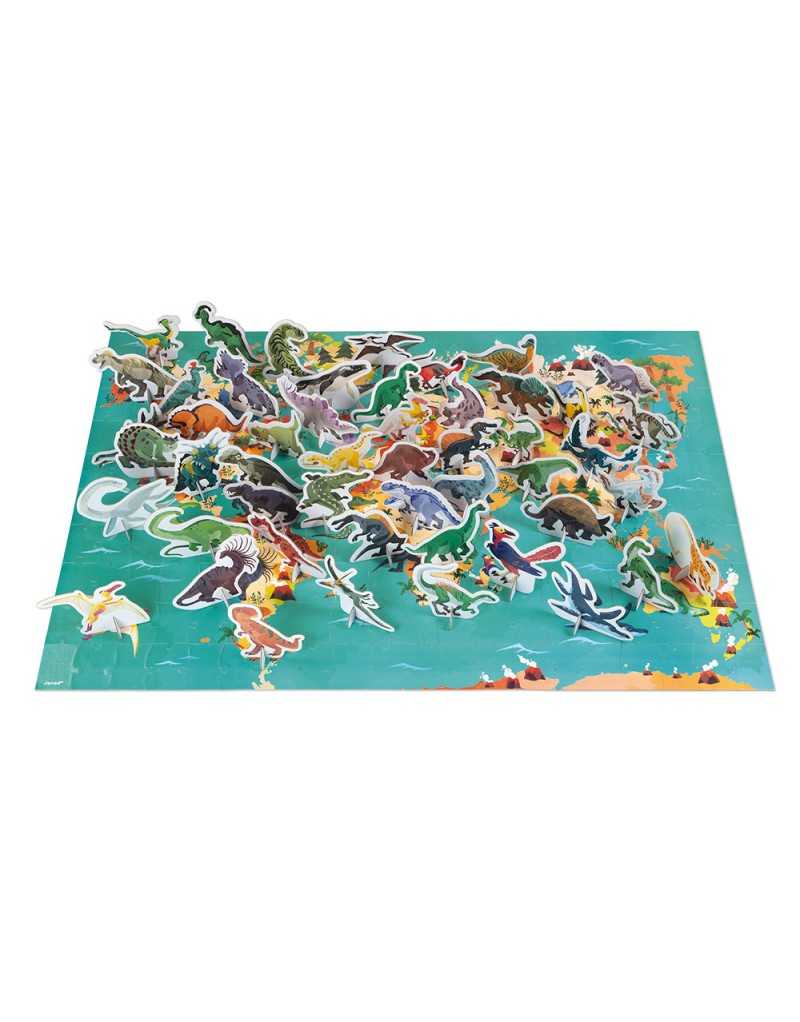 PUZZLE EDUCATIVO LOS DINOSAURIOS 200 PZS